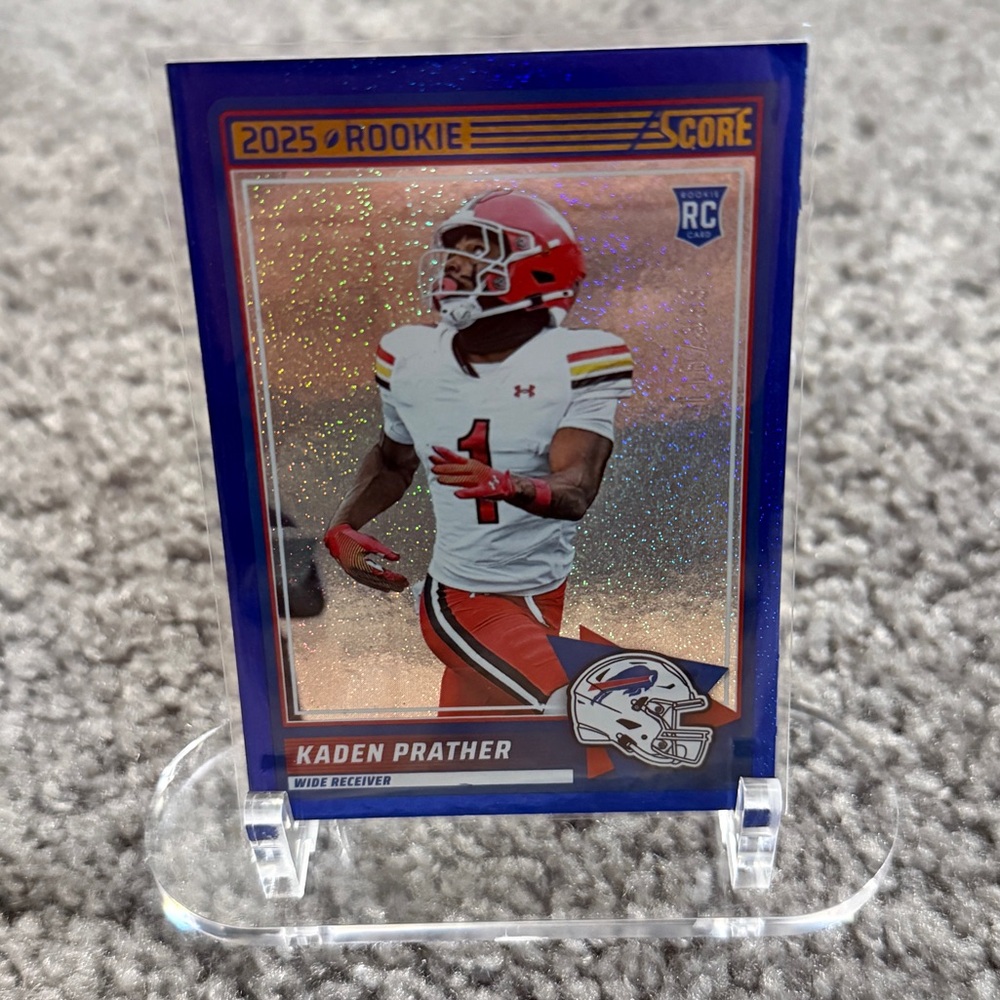 Panini Score 2025 Rookie Kaden Prather Blue Dot Sparkle Football Card 🔥
